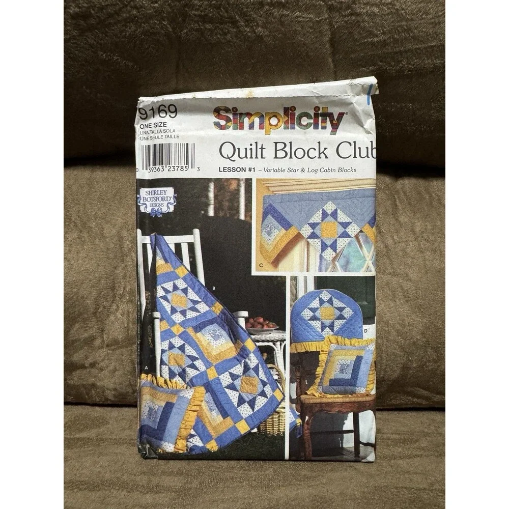 Simplicity Quilt Block Club Sewing Patterns Lot of 4 9169 9253 9371 9451